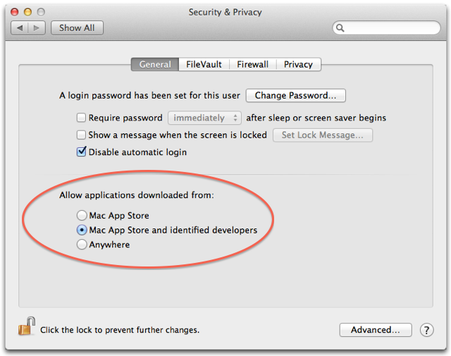 Install App Mac Security Preferences